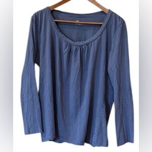 GAP Women's Soft Periwinkle Blue Long Sleeve Tee size XXL